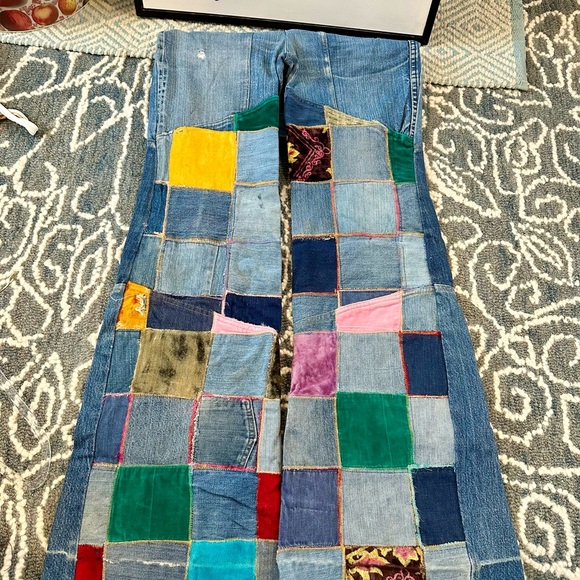 One of a kind Antonio Giuseppe 70’s vintage patchwork jeans - Picture 4 of 6
